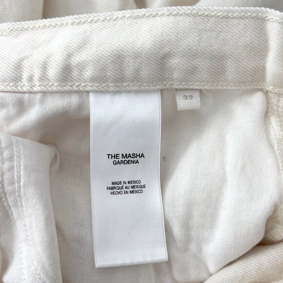 Favorite Daughter The Masha Super High Rise Wide Leg Gardenia Ivory Jeans Sz 32 - Picture 6 of 10